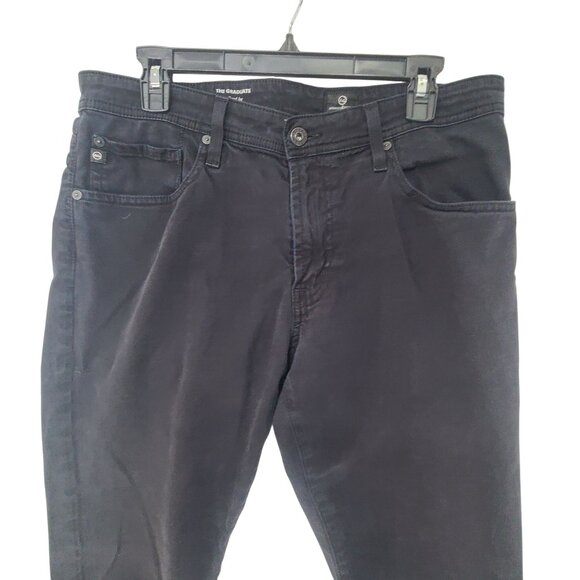 Adriano Goldschmeid Men's The Graduate Tailored leg Pants Navy Blue Size 34x32 - Picture 3 of 9